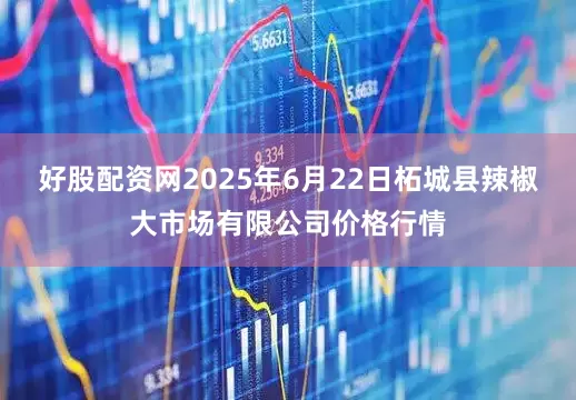 好股配资网2025年6月22日柘城县辣椒大市场有限公司价格行情
